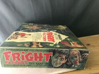 AS - IS PARTS,  BOX VINTAGE MATTEL 1966 THINGMAKER FRIGHT FACTORY 4 MOLDS 4