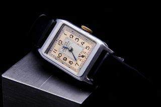 Extremly Patek Philippe antique Art Deco men ' s watch - rarity 1885 6