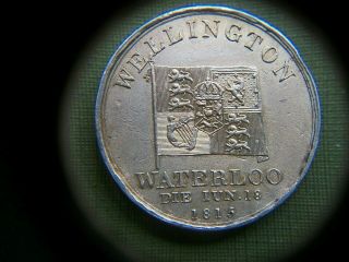 An 1815 Wellington,  Waterloo Silver Gilt Commemorative Medal Edge Inscription
