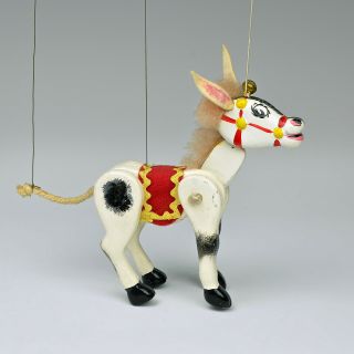 Vintage Pelham Puppet - Muffin The Mule - With Bell