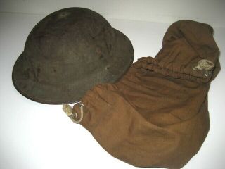 . Us Army Helmet Ww1,  By Zc 22 And Bag.