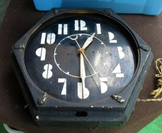 Large Antique Clock With Neon That Spent Its Life In A Pa.  Sports Stadium