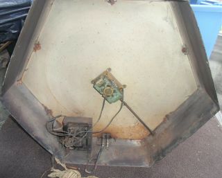 LARGE ANTIQUE CLOCK WITH NEON THAT SPENT ITS LIFE IN A PA.  SPORTS STADIUM 4