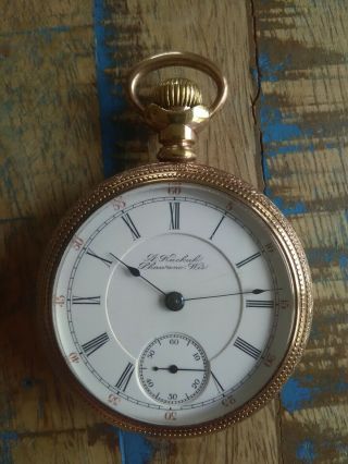 Hamilton 18s Pocket Watch / 17 Jewels Adjusted,  Private Label