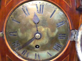 1885 English Fusee Bracket Clock With Full Column & Extensively Inlaid Case 3