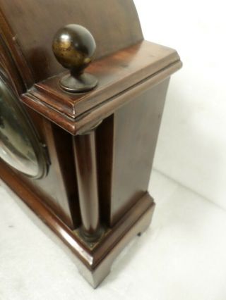 1885 English Fusee Bracket Clock With Full Column & Extensively Inlaid Case 4