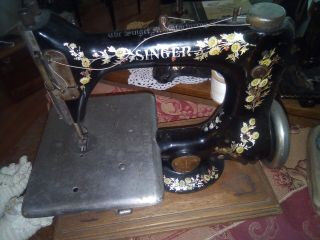 Antique Singer Treadle Automatic Model 24 - 50 Manufactured In 1913
