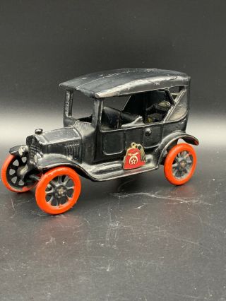 Sharp Antique Arcade Cast Iron Model T Ford Touring Car Shriner Car