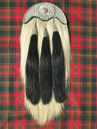 Pre - Ww1 British Scots Guard Scottish Regiment Highlander Pipe Major Sporran Kilt