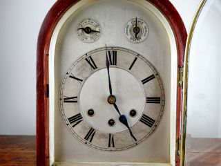 Antique Mantel Clock by Gustav Becker Germany Westminster Chiming 8 Day 1920s 3