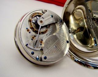 Antique 1887 ROCKFORD 15 JEWELS Pocket Watch in LIFT OUT CASE - 18s - RUNS 5