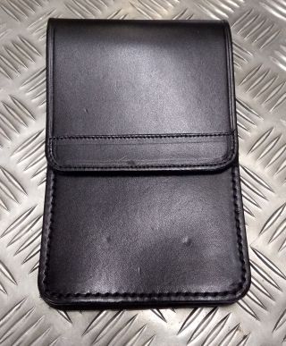 British Military / Police / Psni Black Leather Notebook Holder Pwl01xsl