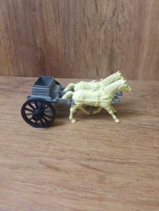 Vintage Marx Blue & Gray Civil War Caisson Wagon