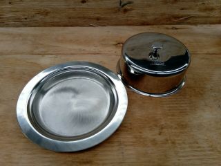Officers Mess Butter Dish Australian Army Stainless Steel NOS 3