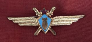 Russia Soviet Union Ussr Air Force Navigator Pilot Wings Badge 1965 - 1990