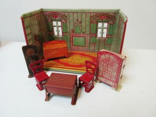 Vintage Marx Newlyweds Tin Litho Dining Room Orig.  Box 2