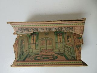 Vintage Marx Newlyweds Tin Litho Dining Room Orig.  Box 5