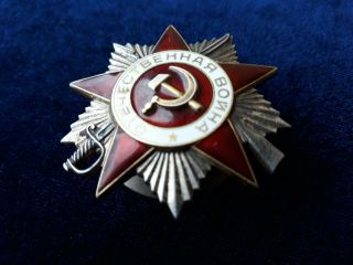 Soviet USSR Order of Patriotic War №6666581,  degrees 2 ORIGINAL100 3