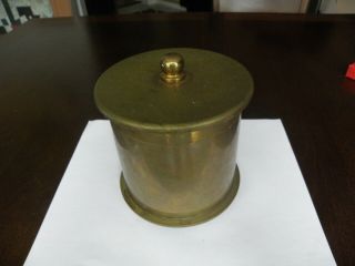 Ww1 German Trench Art Tobacco Jar Shell Case