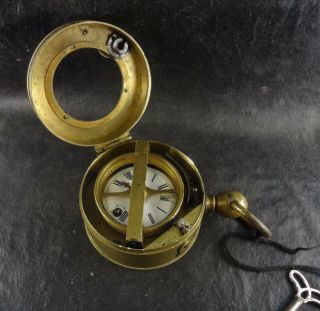 Ultra Rare 1st Model 1855 Year Night Watchman Clock Watch Burk Oldest Edition