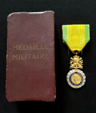 Ww1 French Military Medal Valour And Discipline Silver