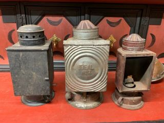 3 Tin Lantern Metalware Aafa Americana Decorative Arts Rsilroad