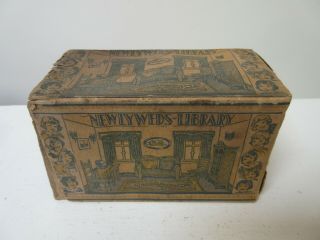 Vintage Marx Newlyweds Tin Litho Library Orig.  Box 3