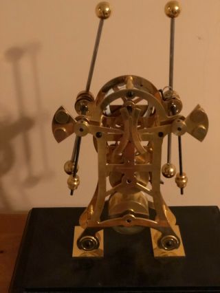 Antique Style Brass Grasshopper Clock With Glass Dome 8