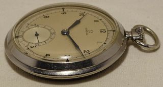 V.  Rare Vintage Omega Art Deco cal.  38,  5L - T1 pocket watch sector dial 4