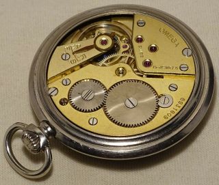 V.  Rare Vintage Omega Art Deco cal.  38,  5L - T1 pocket watch sector dial 7