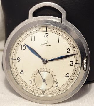 V.  Rare Vintage Omega Diplomat Art Deco Cal.  37,  6s Pocket Desk Watch Dial