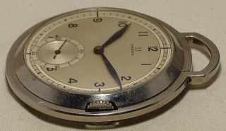 V.  Rare Vintage Omega Diplomat Art Deco cal.  37,  6S pocket desk watch dial 5