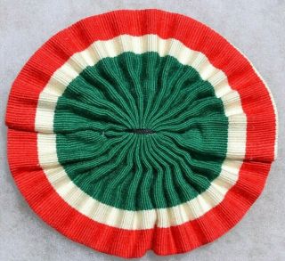 Italian Africa Troops Colonial Pith Helmet Tricolor Rosette Cockade Ww2