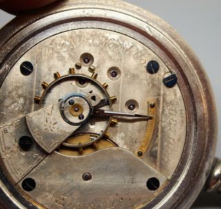 Antique 1883 Elgin Watch Company Pocket Watch,  11 Jewels,  1087008,  Railroad Case 10