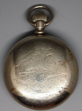 Antique 1883 Elgin Watch Company Pocket Watch,  11 Jewels,  1087008,  Railroad Case