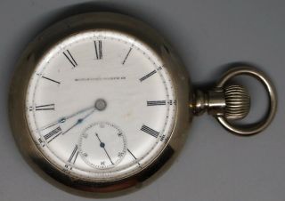Antique 1883 Elgin Watch Company Pocket Watch,  11 Jewels,  1087008,  Railroad Case 2