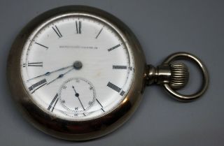 Antique 1883 Elgin Watch Company Pocket Watch,  11 Jewels,  1087008,  Railroad Case 3