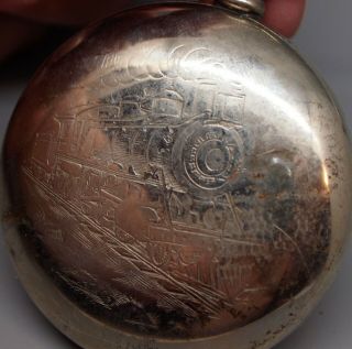 Antique 1883 Elgin Watch Company Pocket Watch,  11 Jewels,  1087008,  Railroad Case 6