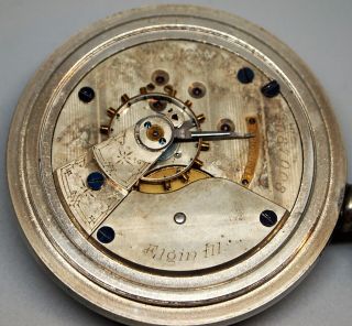 Antique 1883 Elgin Watch Company Pocket Watch,  11 Jewels,  1087008,  Railroad Case 9