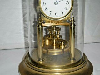 Antique Gustav Becker 400 - Day Disc Pendulum Anniversary Clock Germany 3