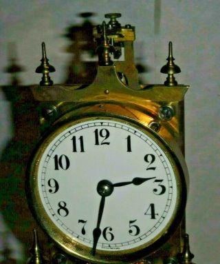 Antique Gustav Becker 400 - Day Disc Pendulum Anniversary Clock Germany 4