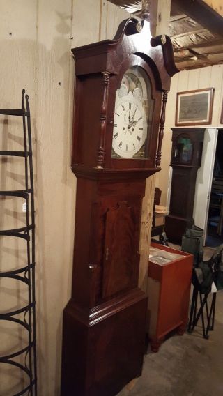 Antique English Tall Case / Grandfather Clock c.  1860 2