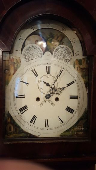 Antique English Tall Case / Grandfather Clock c.  1860 3