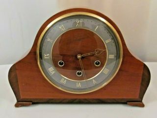 Vintage Smiths Enfield Mantle Clock With Westminster Chimes.  Serviced.