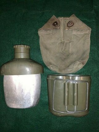 Rhodesian Bush War - Water Bottle,  Carrier And Belt