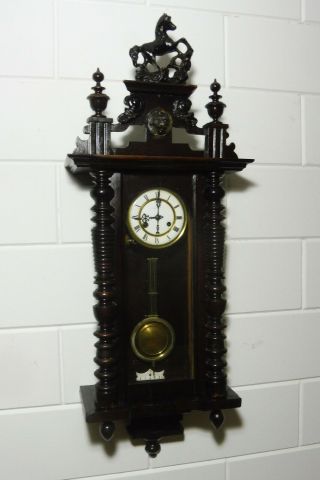 Antique Wall Clock Regulator German Clock Vintage