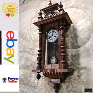 Rare Vintage Antique Kienzle Germaney Striking Wall Clock With Pendulum