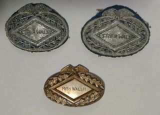 Vintage Military Badge And Epaulettes Woman Wwi Esther Walsh