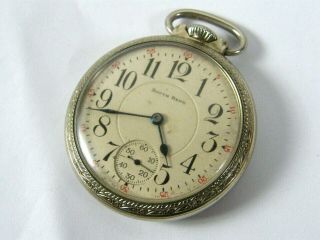 1928 South Bend 21J 16S Railroad Grade 227 Model 1 Pocket Watch 3 Finger Bridge 2