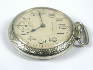 1928 South Bend 21J 16S Railroad Grade 227 Model 1 Pocket Watch 3 Finger Bridge 3